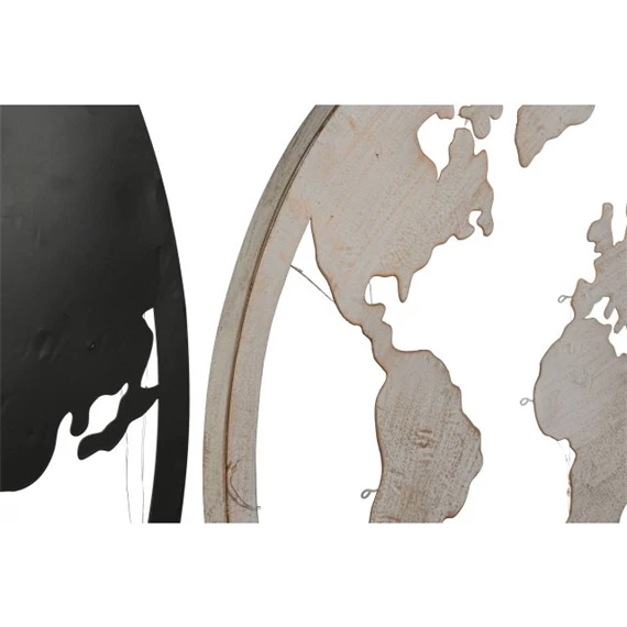 Dekoráció falra, LED-es világtérkép 59x2x59 cm 2 féle