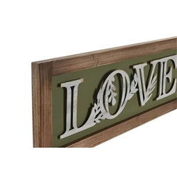 Dekoráció falra "Home" és "Love" felirattal 60x2x23 cm 2 féle
