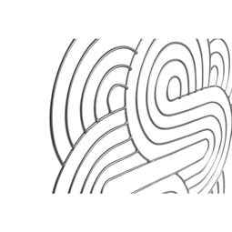 Dekoráció falra, absztrakt 61x1x61 cm 2 féle