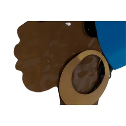 Dekoráció falra, afrikai lány 33x2,5x60 cm 2 féle