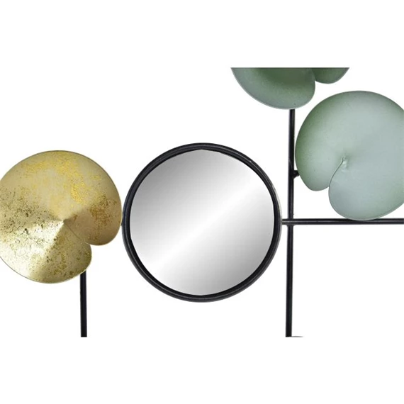 Dekoráció falra, tükörrel, tavirózsás 45x3x30 cm