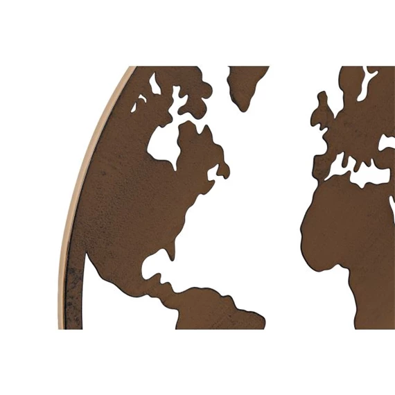 Dekoráció falra, világtérkép 40x1x40 cm 3 féle