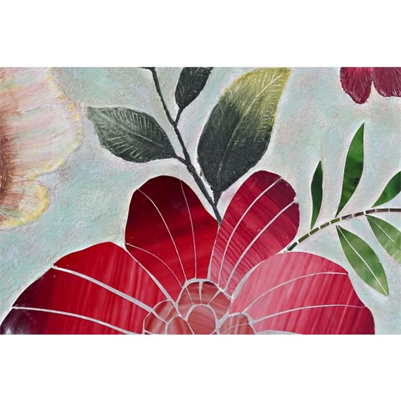 Dekoráció falra, virágok 80x4x120 cm