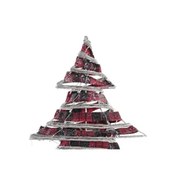 Dekoráció fenyő LED-es 46x14x60 cm