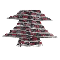 Dekoráció fenyő LED-es 46x14x60 cm