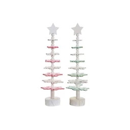 Dekoráció fenyő 11x11x41 cm 2 féle