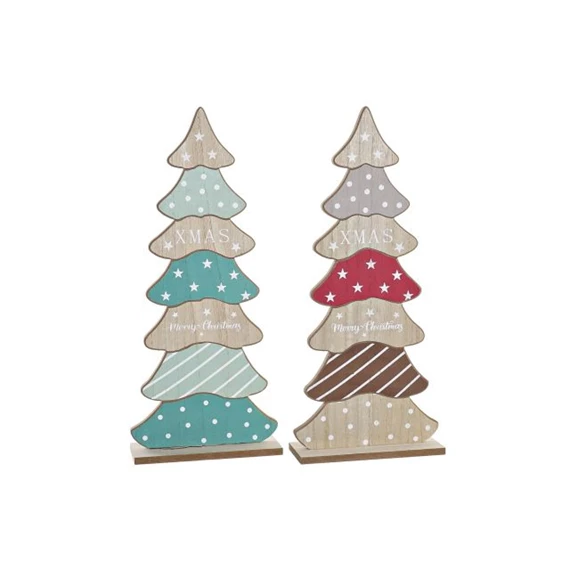 Dekoráció fenyőfa 19x8x45 cm 2 féle