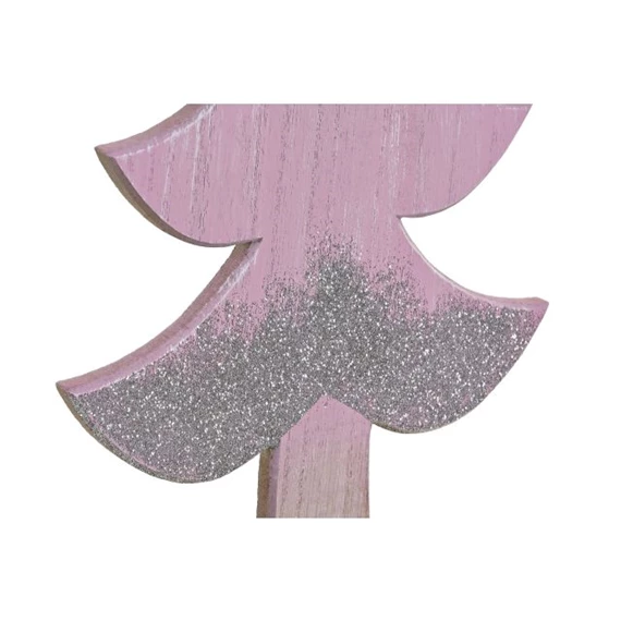 Dekoráció fenyőfa, glitteres 20x6x39,5 cm