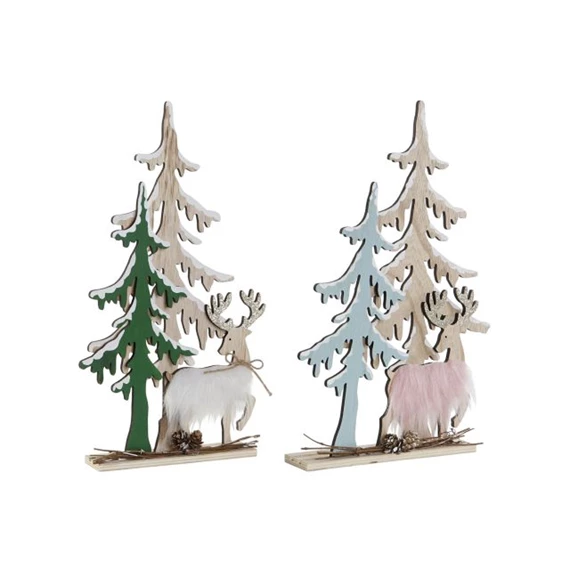 Dekoráció fenyőfa 22,5x5x40,5 cm 2 féle