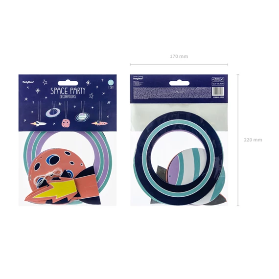 Dekoráció függő űr, kevert S/5