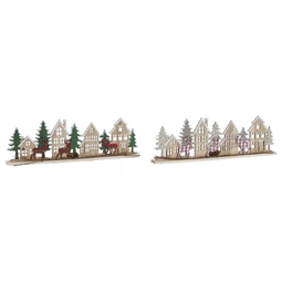 Dekoráció házak 45x4x14 cm 2 féle