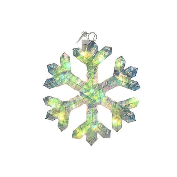 Dekoráció hópehely, 20 LED-es 30x2x30 cm