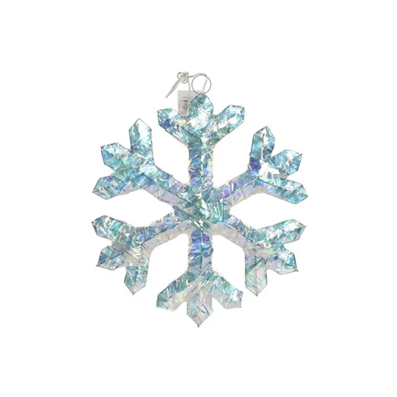 Dekoráció hópehely, 20 LED-es 30x2x30 cm