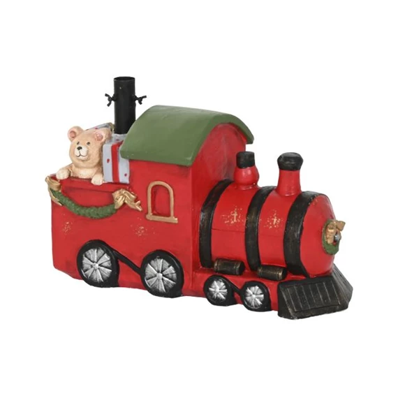 Dekoráció karácsonyfa talphoz vonat 56x21,5x37 cm