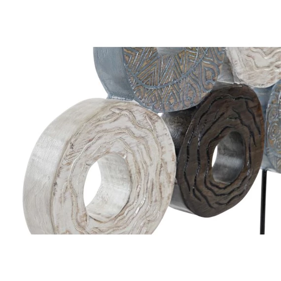 Dekoráció körök 49x10x47 cm