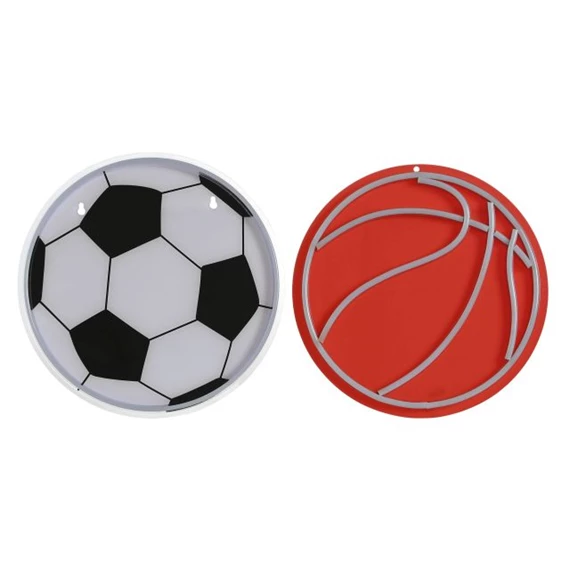 Dekoráció labda LED-es 31x1,5x31 cm 2 féle