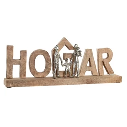 Dekoráció "Hogar" felirat lakásba 64x9x25 cm