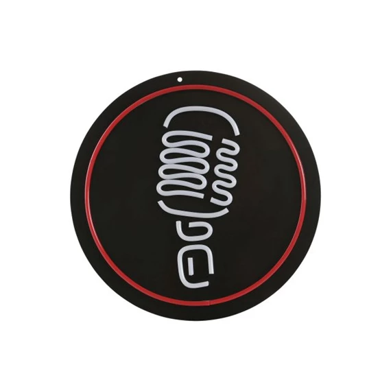 Dekoráció mikrofon LED-es 38x1,5x38 cm