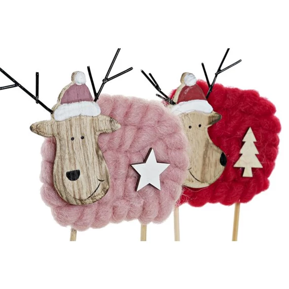 Dekoráció rénszarvas 12x4x17 cm 2 féle