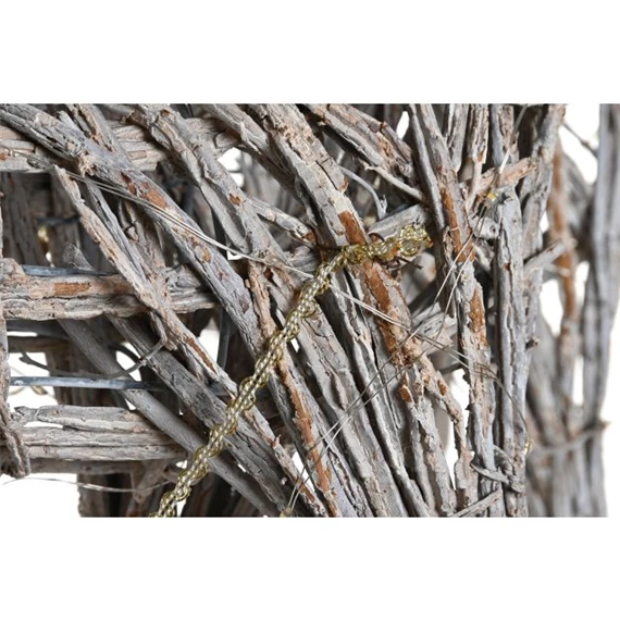 Dekoráció szett LED-es rénszarvas 60x30x37 cm S/3