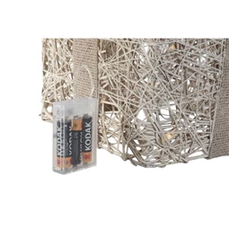 Dekoráció ajándékdoboz szett, LED-es 26x26x30 cm S/3