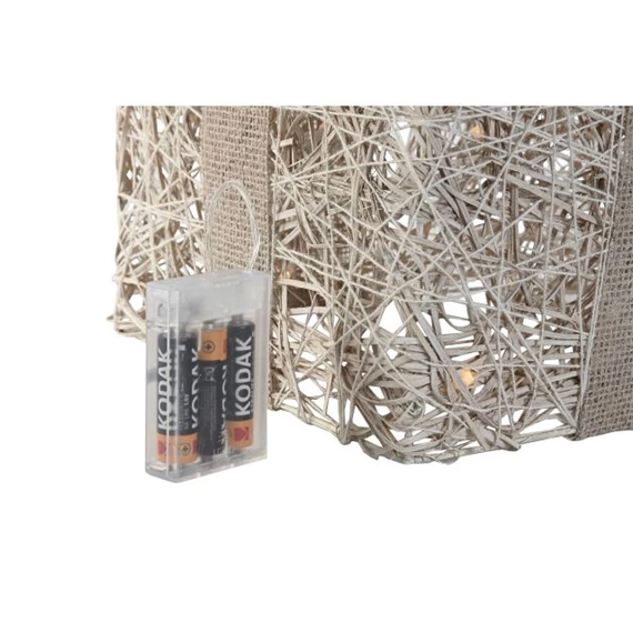 Dekoráció ajándékdoboz szett, LED-es 26x26x30 cm S/3