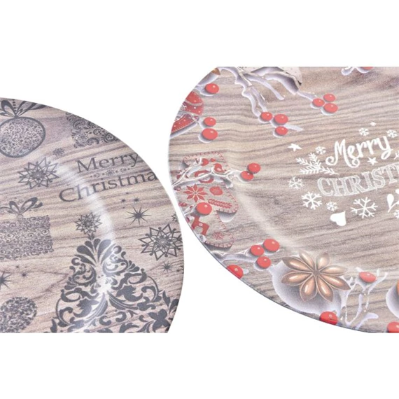 Dekoráció tányér 33x33x2 cm 2 féle