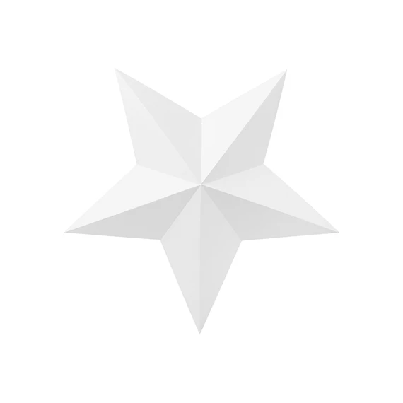 Dekorációs csillagok fehér S/6