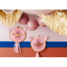 Dekorációs rozetta cica, 26 cm, mix S/2