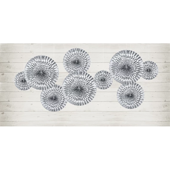 Dekorációs rozetták ezüst S/3