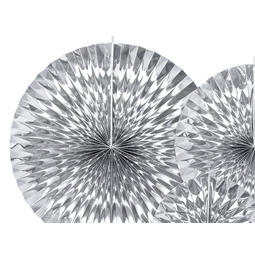 Dekorációs rozetták ezüst S/3