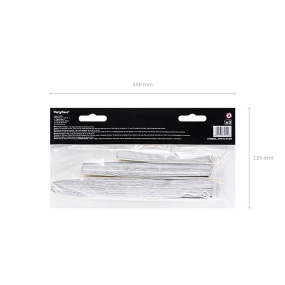 Dekorációs rozetták ezüst S/3