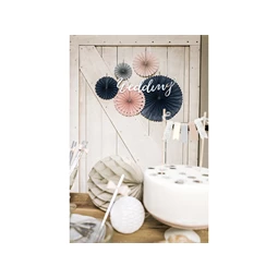 Dekorációs rozetták mix 38 cm, 25 cm, 21 cm, 19 cm, 14 cm S/5