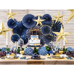 Dekorációs rozetták tengerészkék S/3