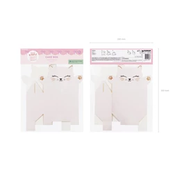 Dekoratív macska alakú tortadobozok 19,5x8x19 cm S/6