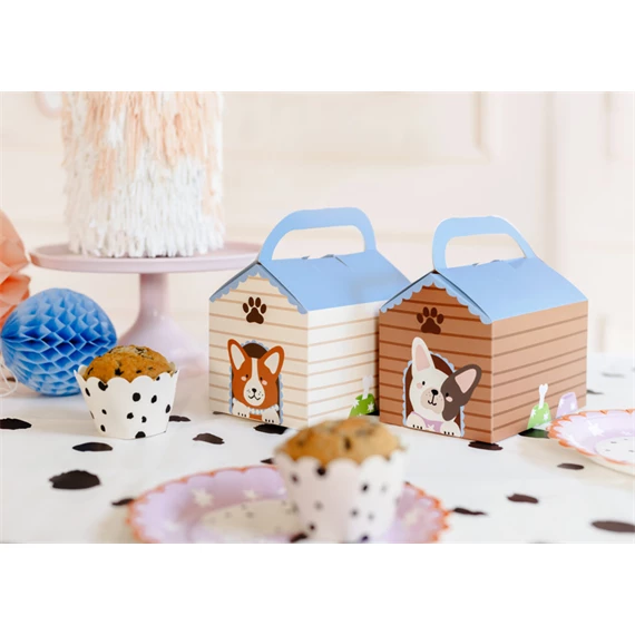 Dekoratív tortadobozok kutyaház 15,5x10x16 cm S/6