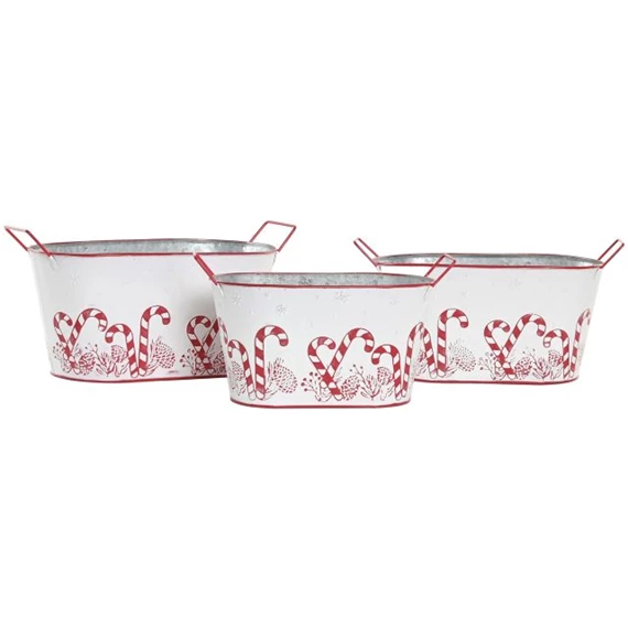 Doboz szett cukorpálca mintával 36,5x17,5x18,5 cm S/3