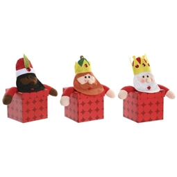 Doboz szett keleti bölcsek 21x11x21 cm 3 féle