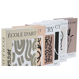 Doboz szett könyv alakú, művészet 17x4,2x26,5 cm 6 féle