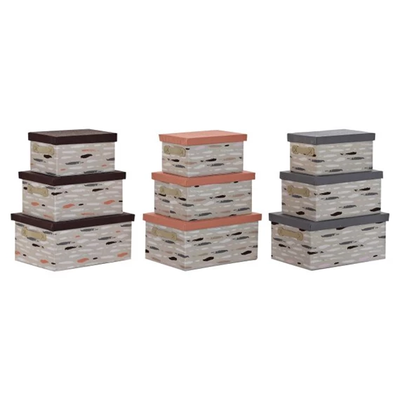 Doboz szett 40x30x20 cm 3 féle S/3