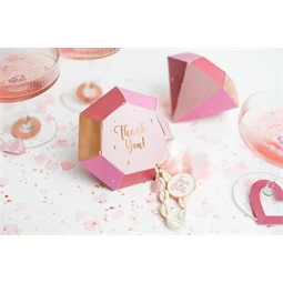 Dobozok gyémántok, 10x12x11,5 cm, mix S/6