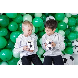 Dobozok popcornhoz foci, mix, 7x7x12 cm S/6