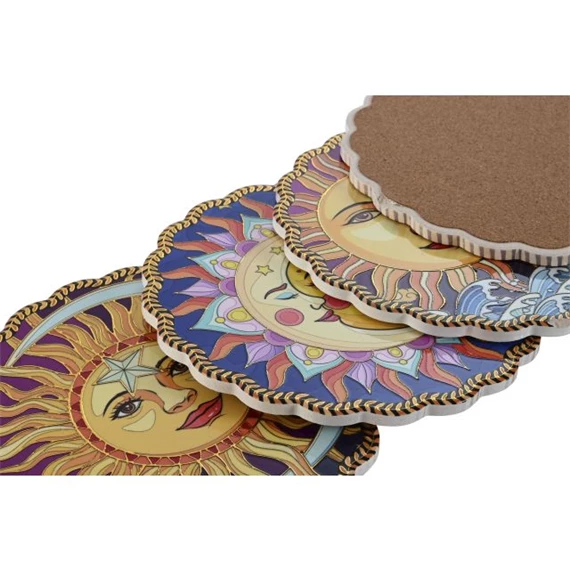 Edényalátét Nap és Hold 20x20x0,7 cm 4 féle