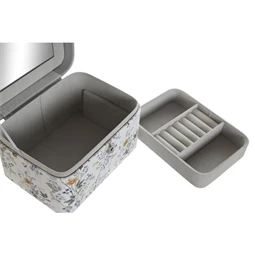 Ékszertartó tükörrel, tálcás 17x12x10 cm 2 féle