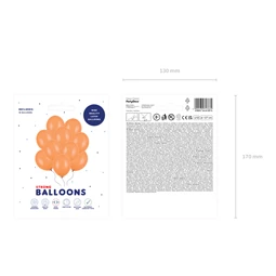 Lufi erős 27 cm pasztell mandarin narancs S/10