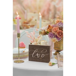 Fa asztalszám kettes 2x18x12,5 cm