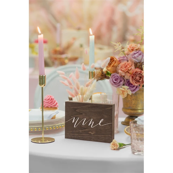 Fa asztalszám kilenc 2x18x12,5 cm