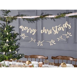 Fa banner Merry Christmas 87x17 cm