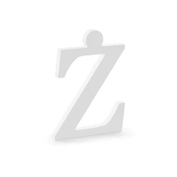 Fa betű ż fehér 16,5x23 cm