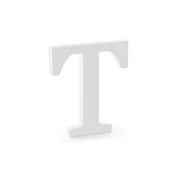 Fa betű t fehér 17,5x20 cm